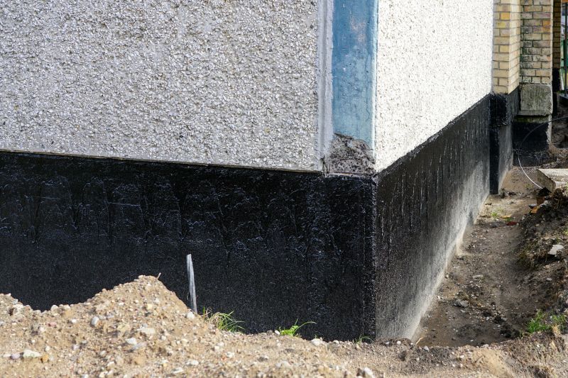 Exterior Foundation Waterproofing Application